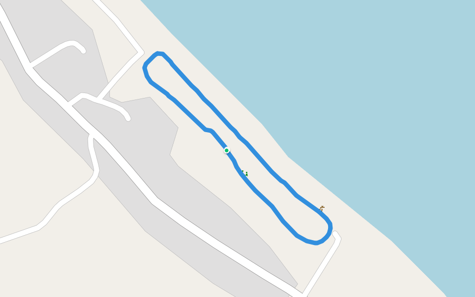 خلیج عمان walking route map in Sohar