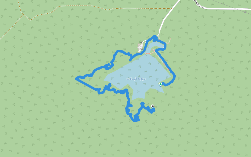 دریاچه الیمالات walking route map in Sar Kaj