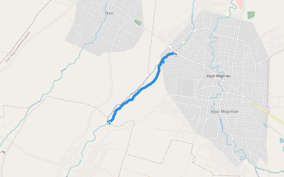 разработка маршрута для детей. walking route map in Roshni-Chu