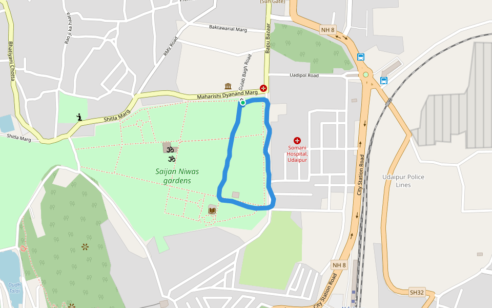 Saijan Niwas gardens