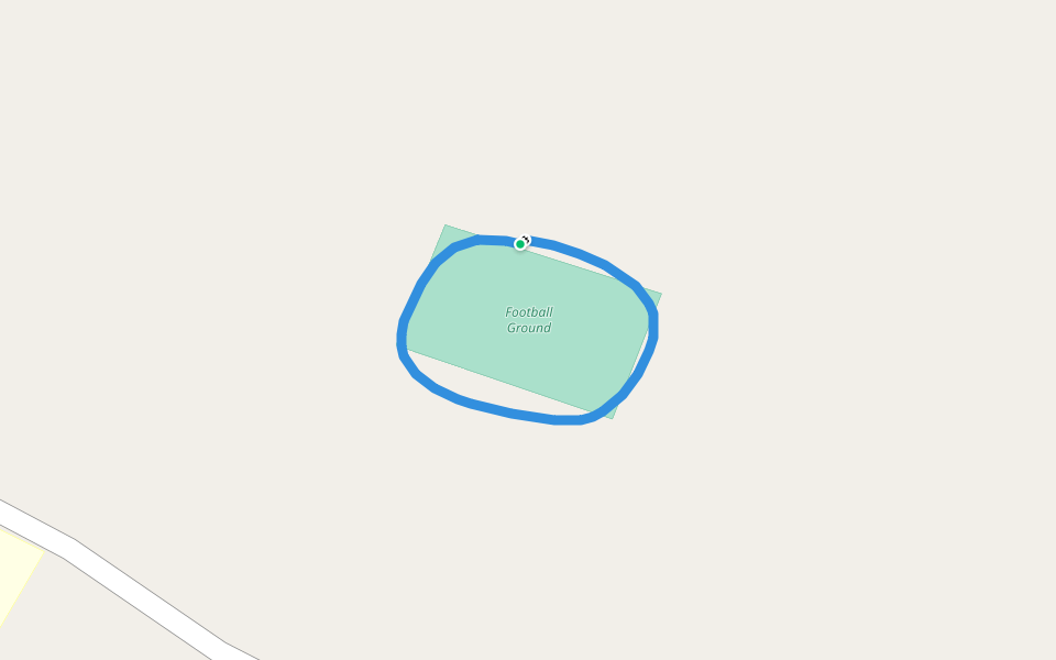 Football Ground walking route map in Jand