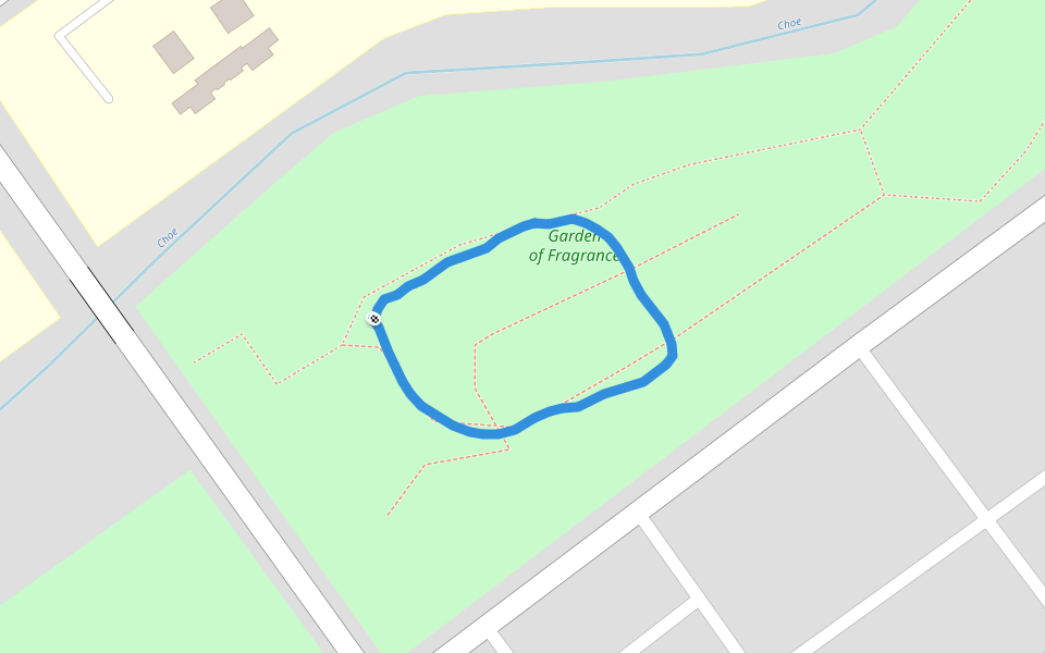 Garden of Fragrance walking route map in Chandigarh