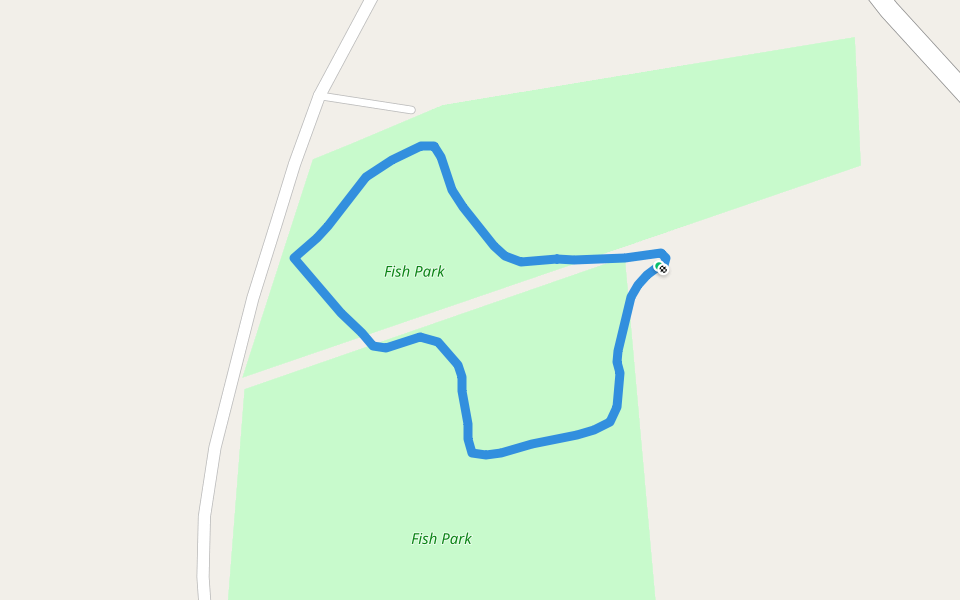 Fish Park walking route map in Gurdaspur