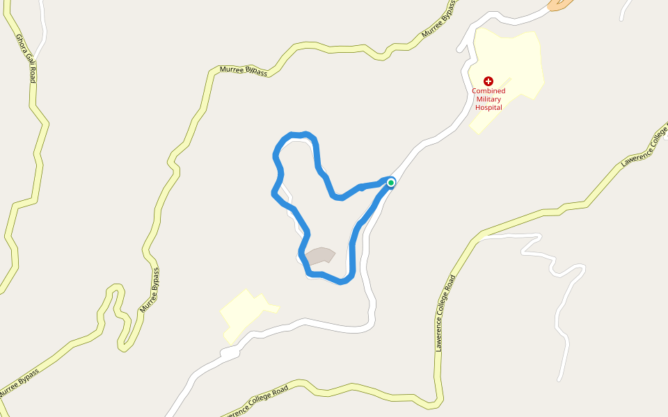 Chair lift walking route map in Murree