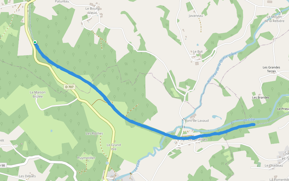 Voie Verte de Saint-Pardoux-la-Rivière à Thiviers