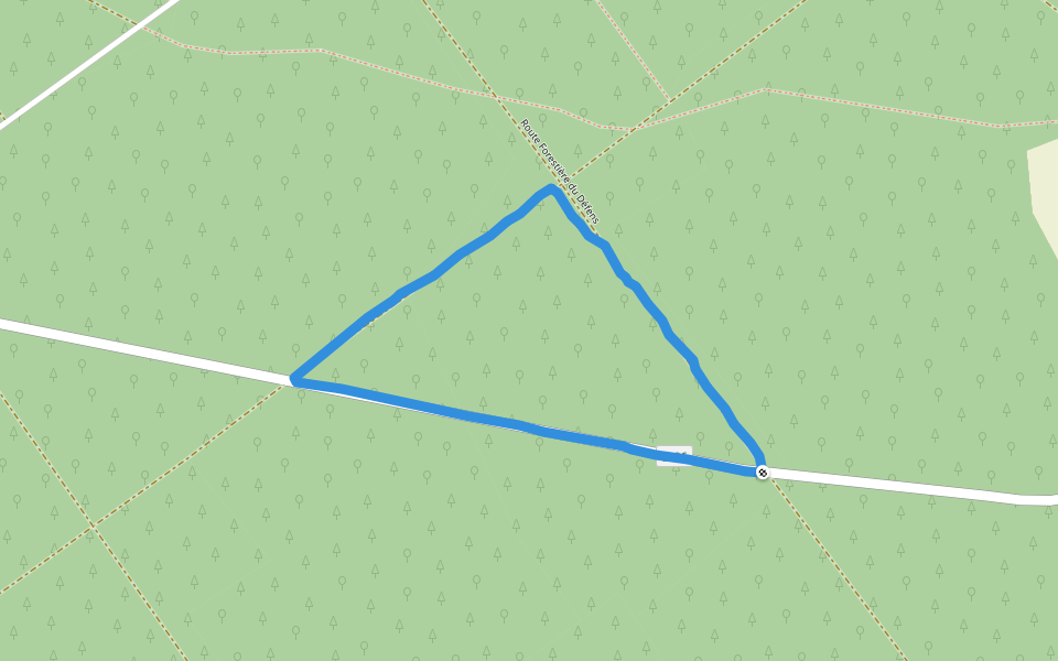 Forêt de Moulière walking route map in La Chapelle-Moulière