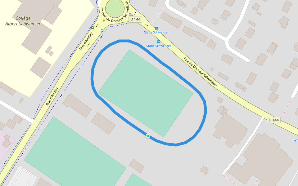 Rue du Clos Giffier walking route map in Soisy-sous-Montmorency