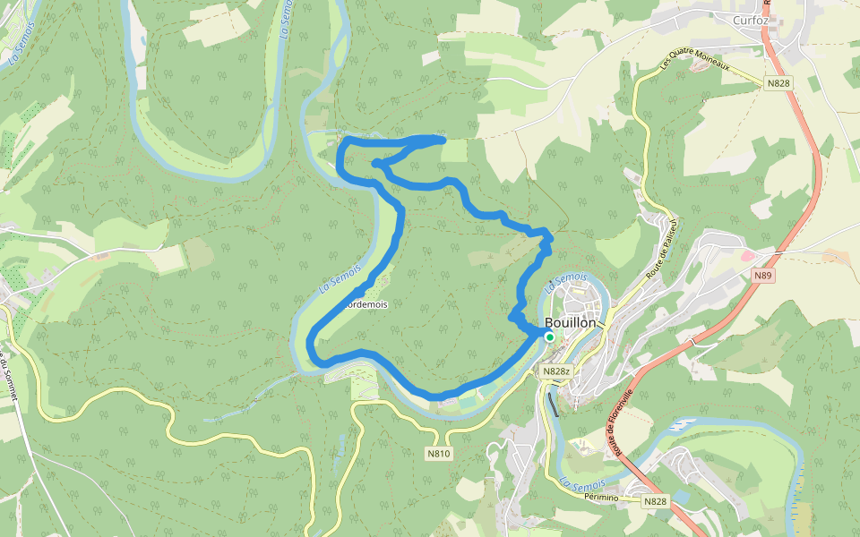 Camping Halliru Hiking Trail Bouillon, Luxembourg, Belgium Pacer