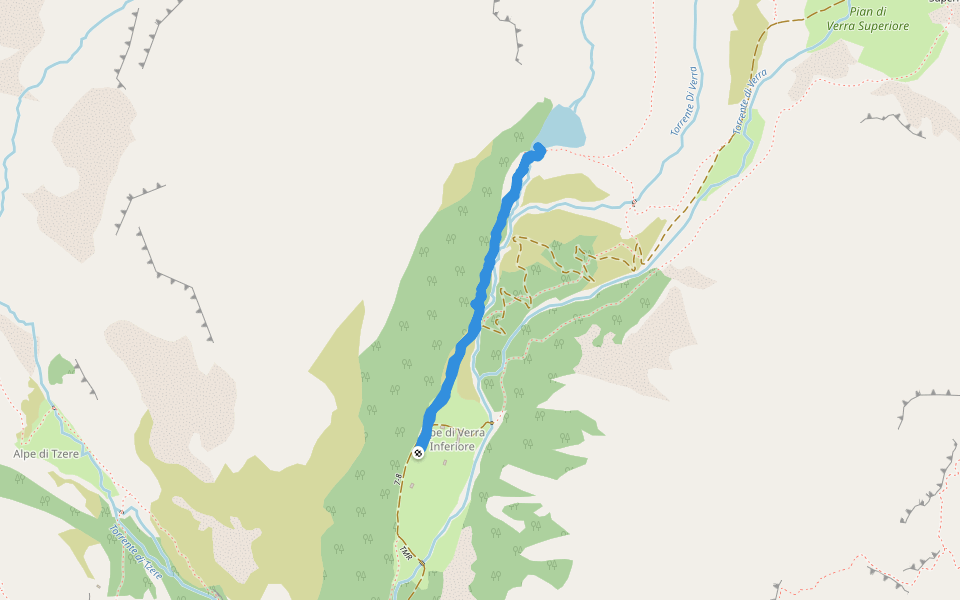 Pian di Verra Inferiore - Lago Blu