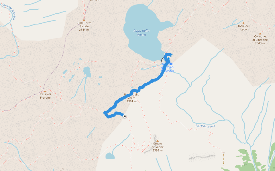 Passo della Vacca - Rifugio Tita Secchi