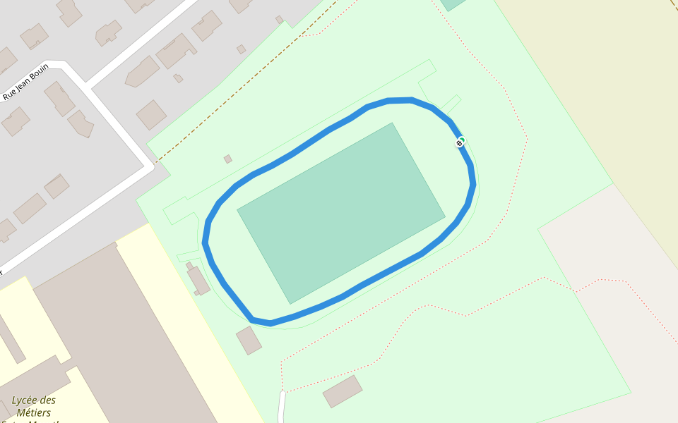 Lycée des Métiers Entre Meurthe et Sânon walking route map in Dombasle-sur-Meurthe