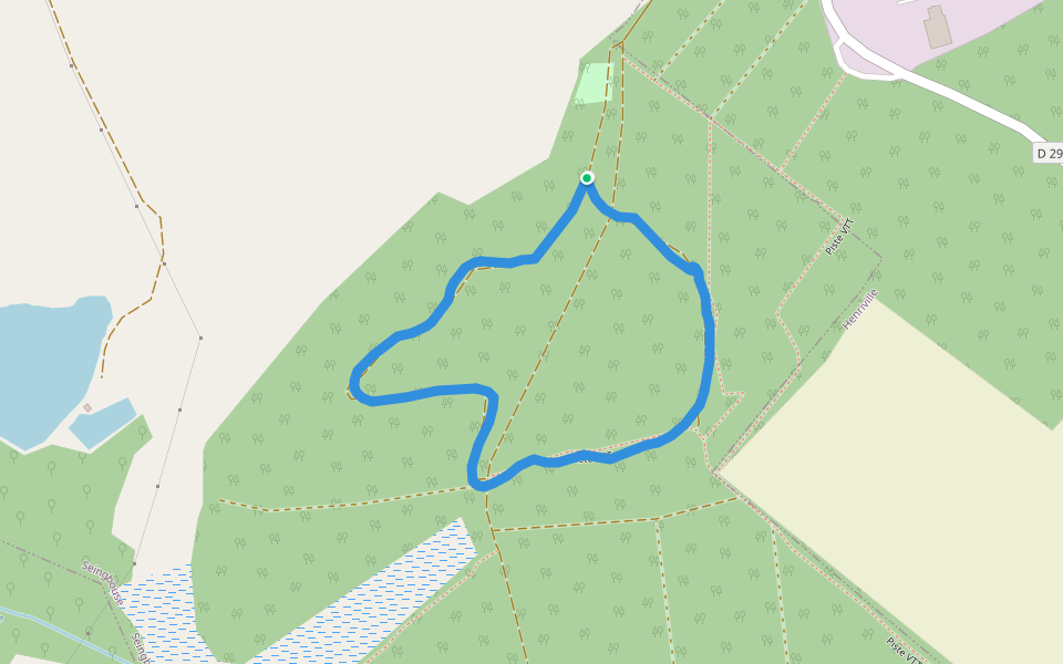 Grosswald walking route map in Seingbouse