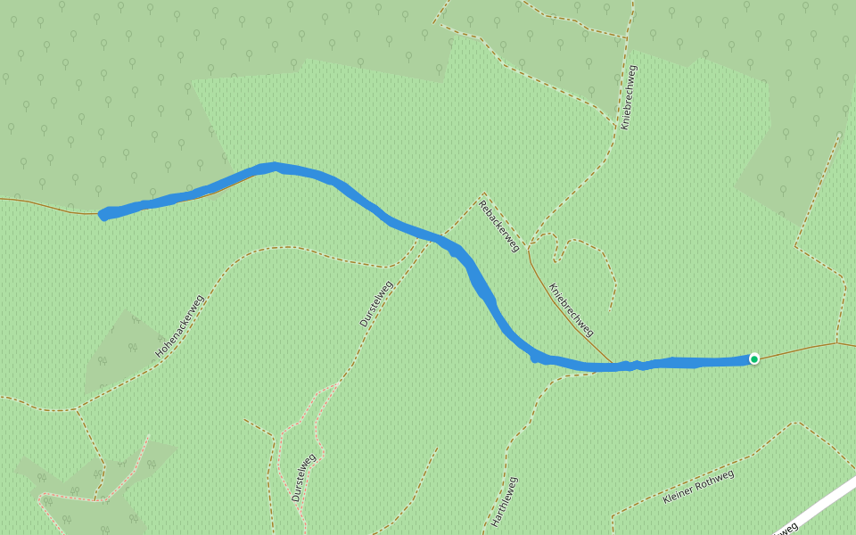 Kniebrechweg walking route map in Westhalten