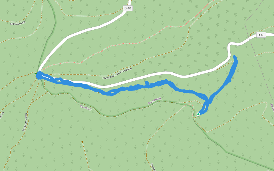 Chemin du Haut-Sandrein walking route map in Soultzmatt