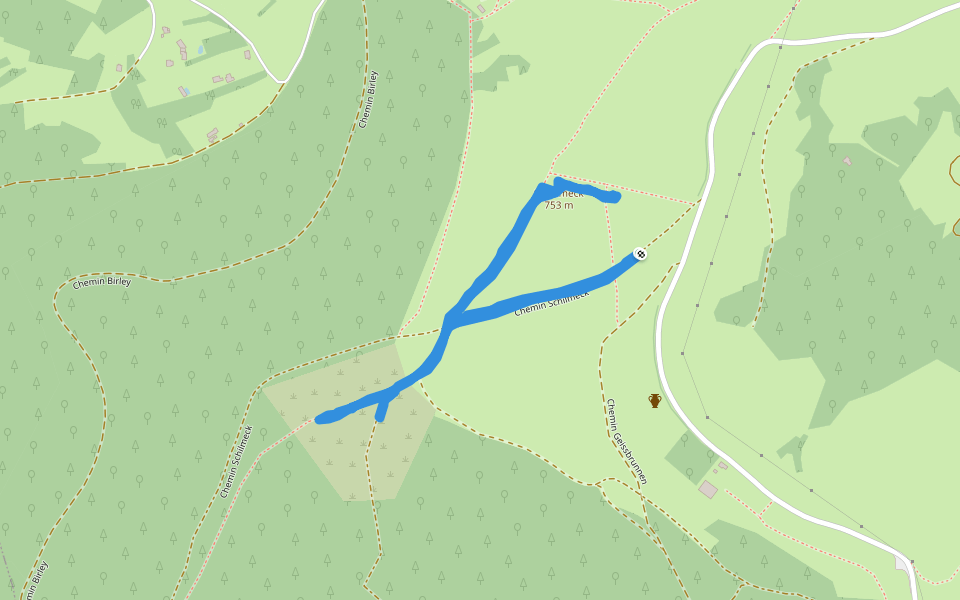 Schelmeck walking route map in Grendelbruch