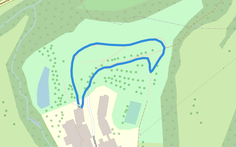 cts Klinik Stöckenhöfe walking route map in Wittnau