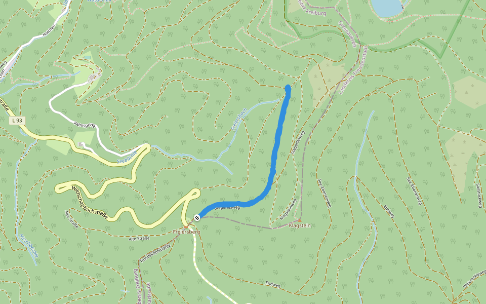Stegerlesweg walking route map in Bad Peterstal-Griesbach