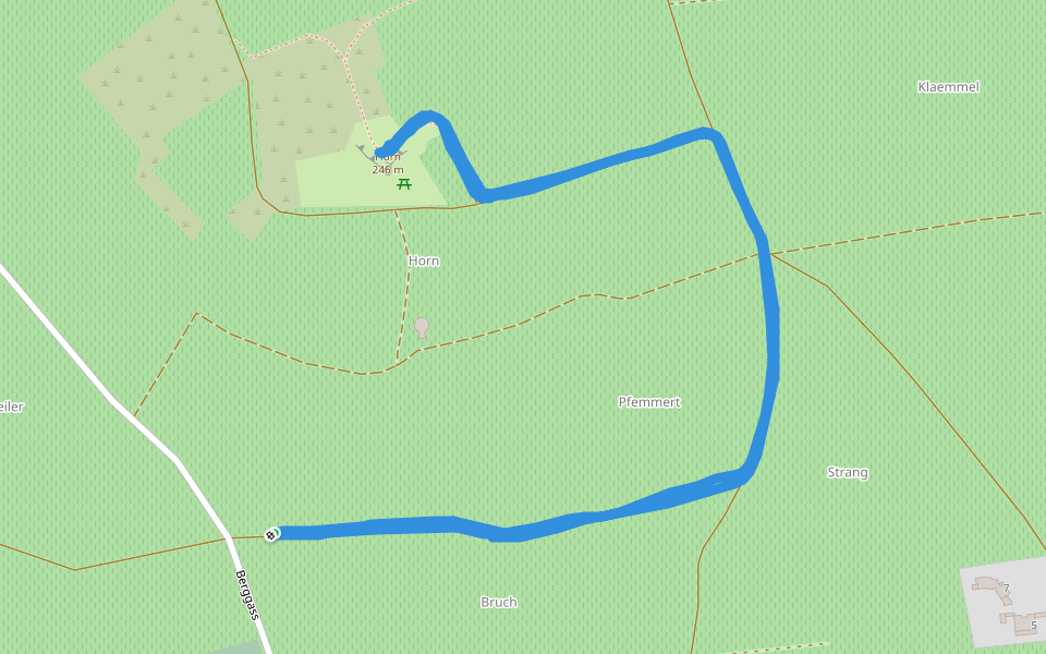 Statue du Sacré Cœur walking route map in Wolxheim