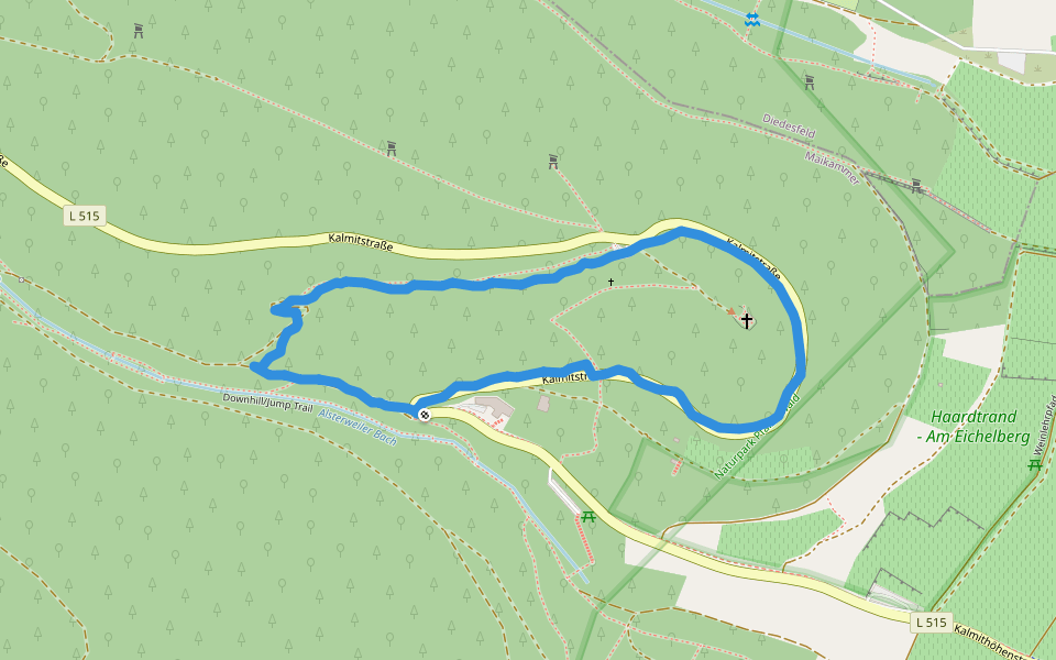 Downhill/Jump Trail walking route map in Maikammer