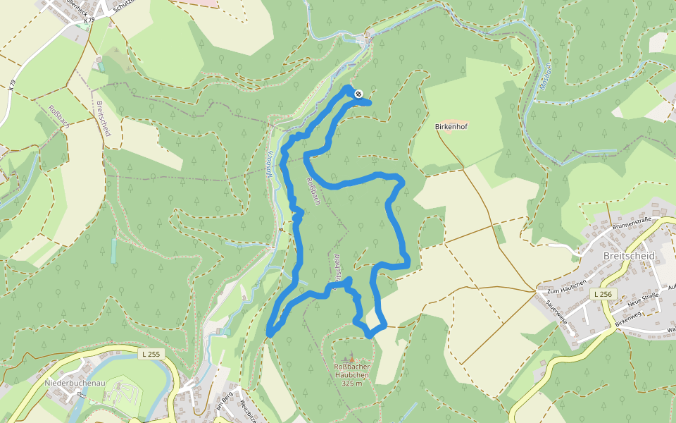 Rundwanderweg Roßbach 3 walking route map in Neustadt (Wied)