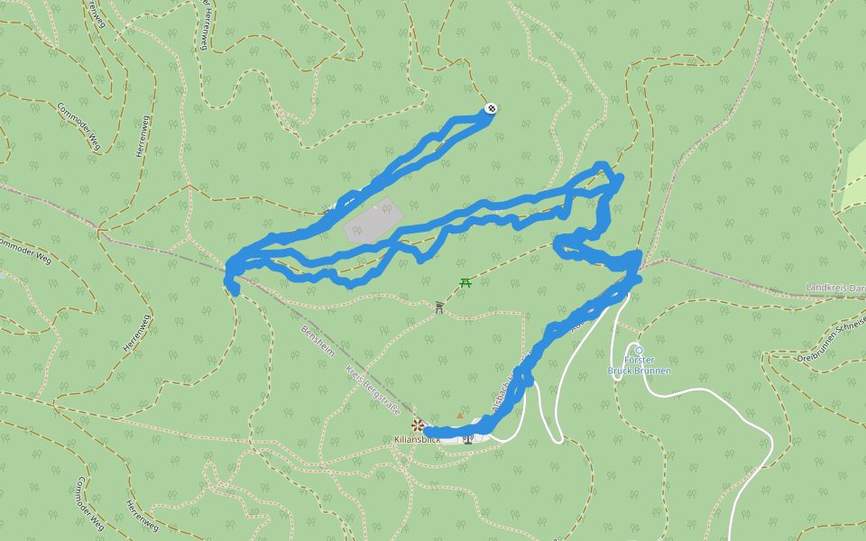 Rundwanderweg 9: Eselsgrundweg walking route map in Alsbach-Hähnlein