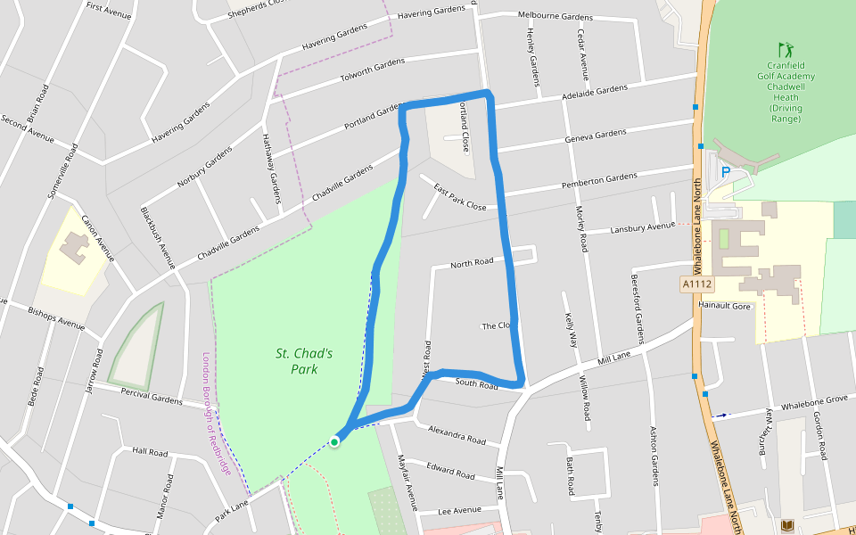 St. Chad's Park Walking and Running Chadwell Heath, Romford, England