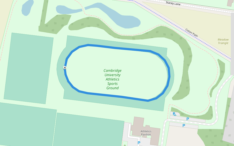 Cambridge University Athletics Sports Ground Walking And Running Trail