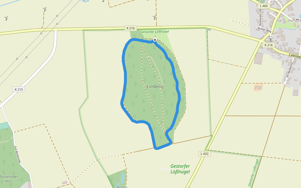Limberg walking route map in Springe