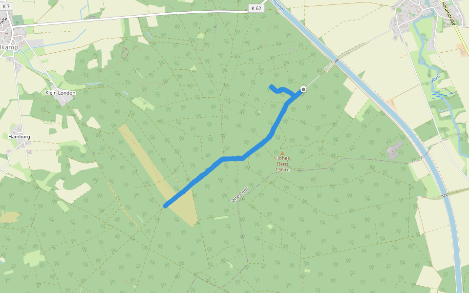 Strecke M: 10.6 km walking route map in Wrestedt