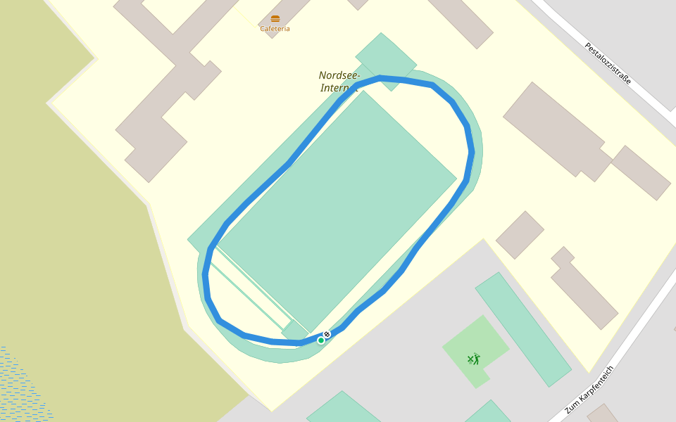 Nordsee-Internat walking route map in Sankt Peter-Ording