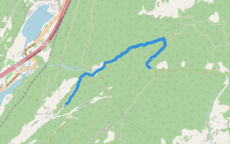 Altavia 6 walking route map in Maren