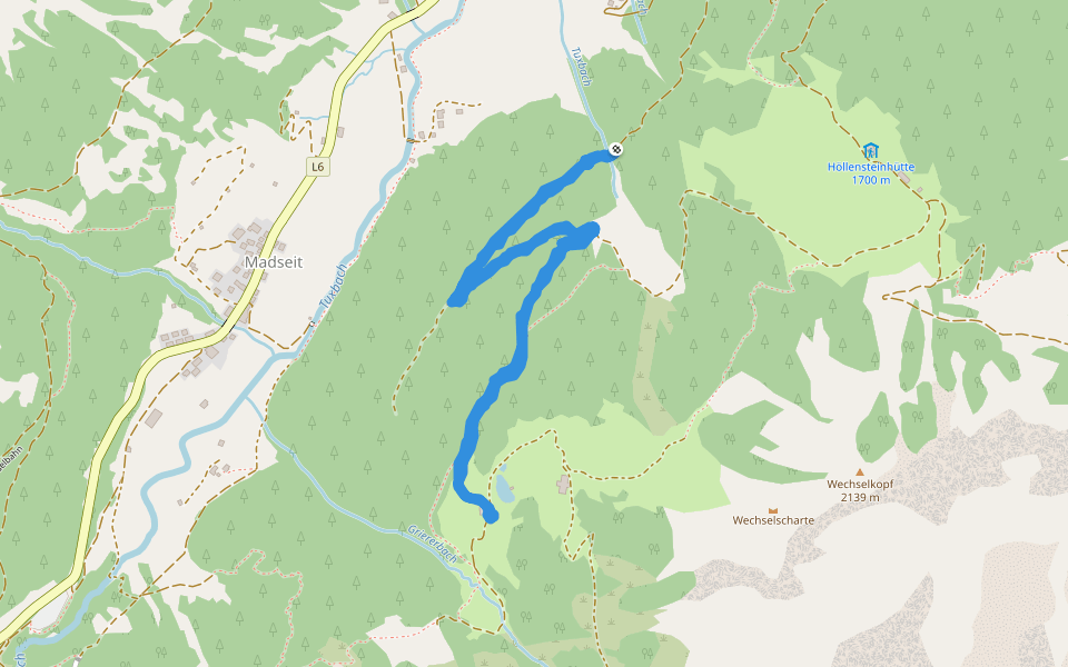 Tuxbach walking route map in Juns