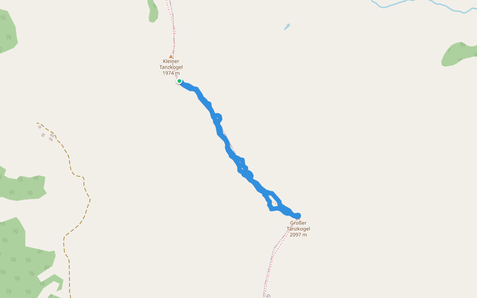 Großer Tanzkogel walking route map in Kirchberg in Tirol