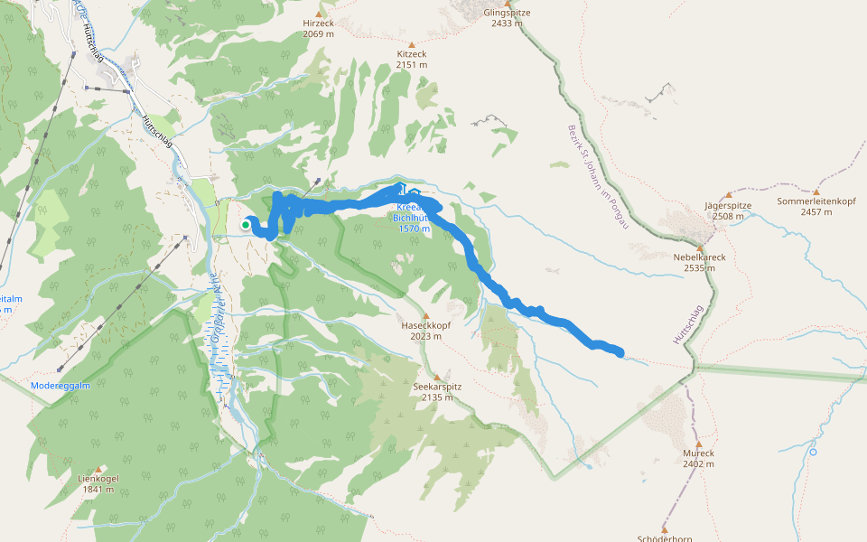 Haseckkopf walking route map in See