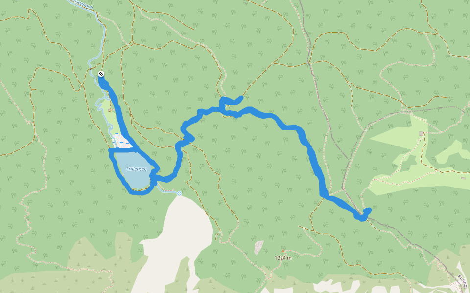 Steineralm - Hochstaufen - Reichenhaller Haus walking route map in Inzell