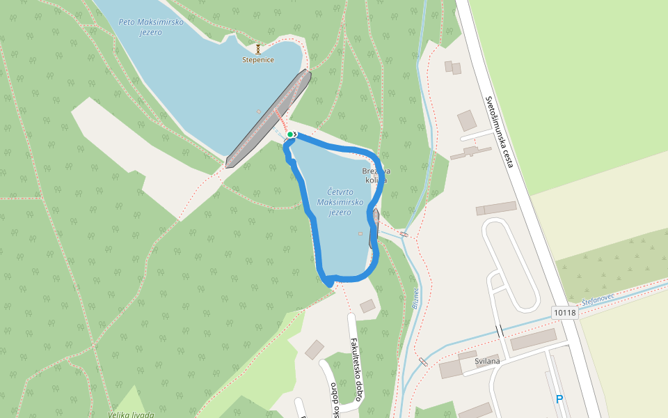 Vierter Maksimir See Wander Und Laufweg Zagreb Gespanschaft Zagreb Kroatien Pacer