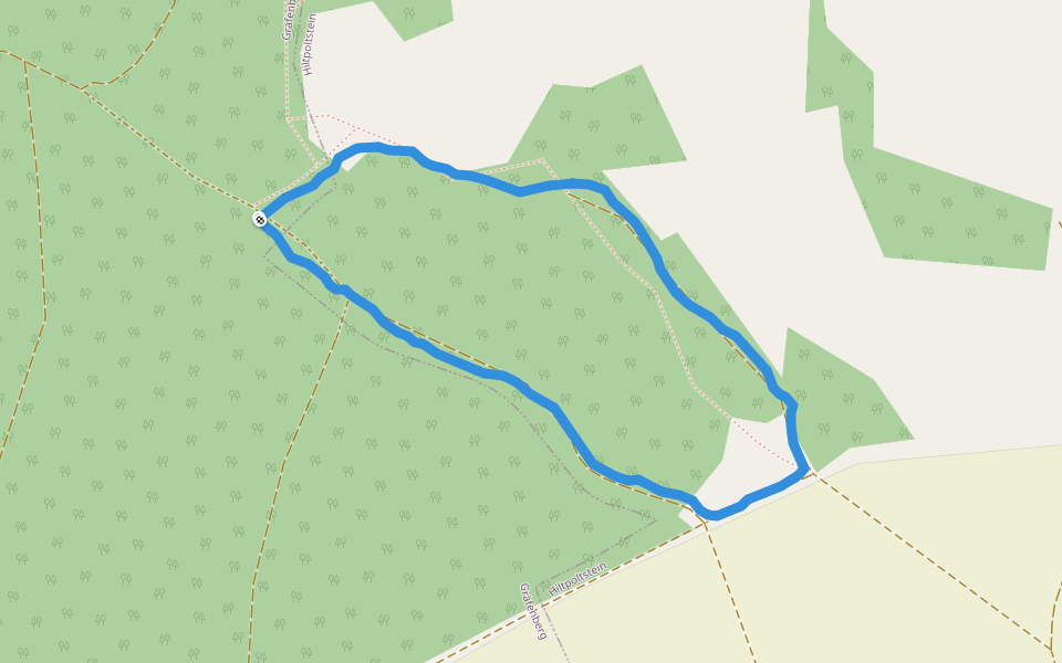 Gräfenberger Orangeringweg walking route map in Gräfenberg