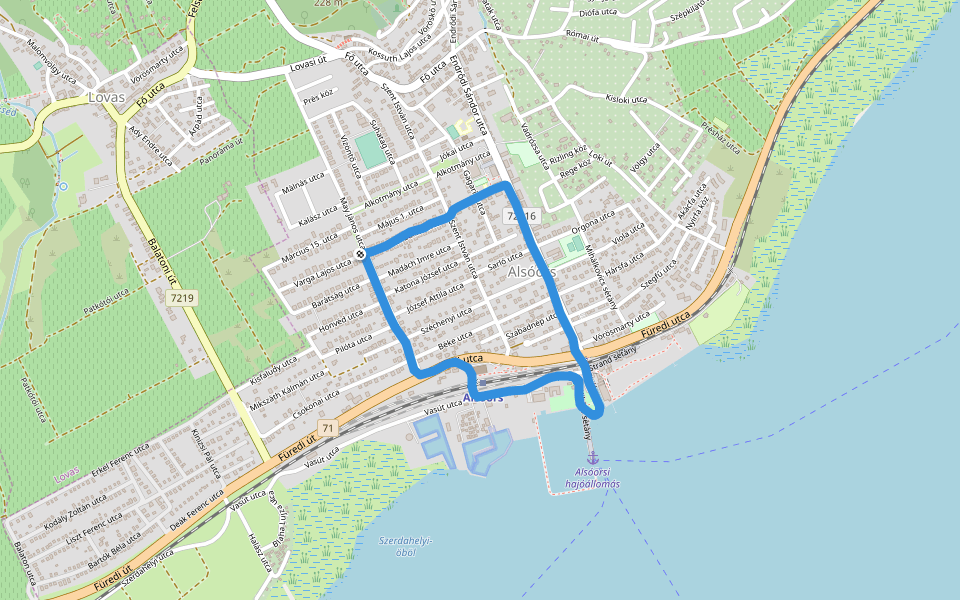 Alsoors Walking And Running Trail Alsóörs, Veszprém County, Hungary