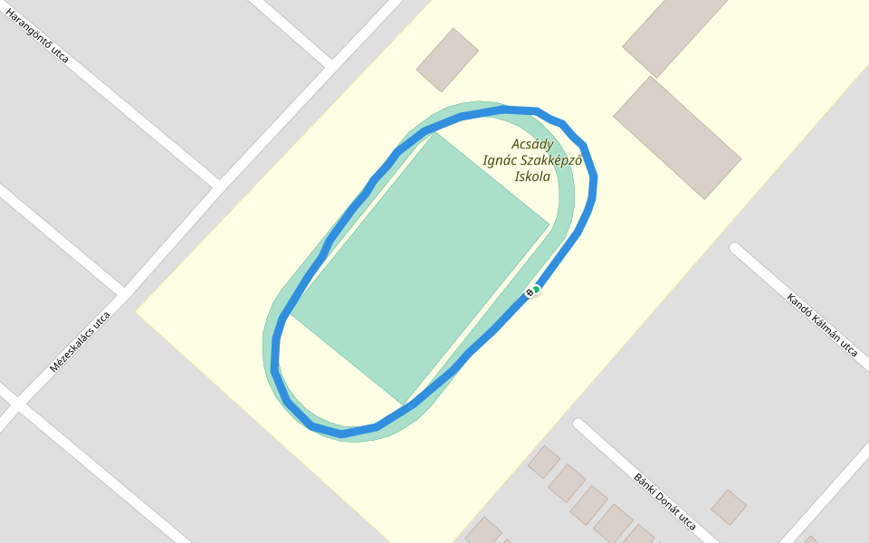 Acsády Ignác Szakképző Iskola walking route map in Pápa