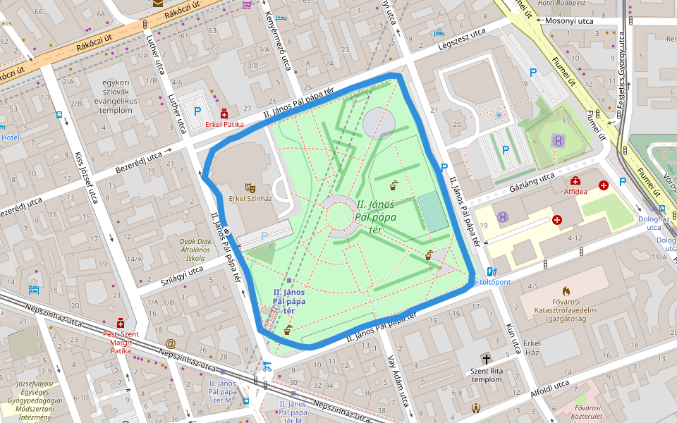 II. János Pál pápa tér