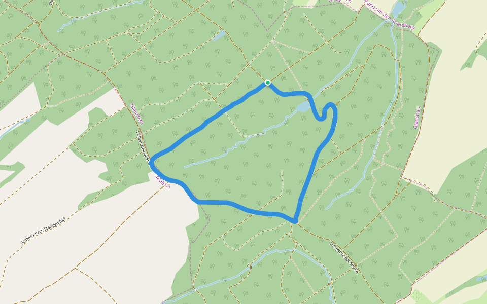 Rümpfwald walking route map in Glauchau