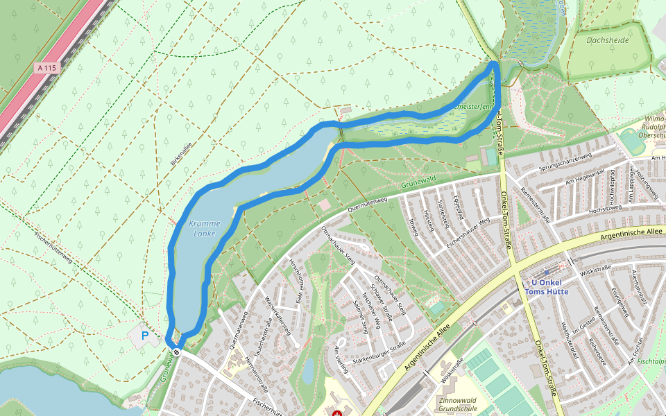 Grunewald in Berlin | Walking Map