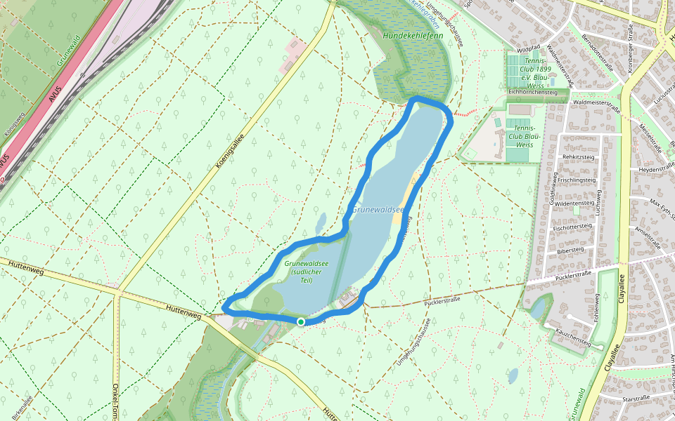 Grunewaldsee (südlicher Teil)