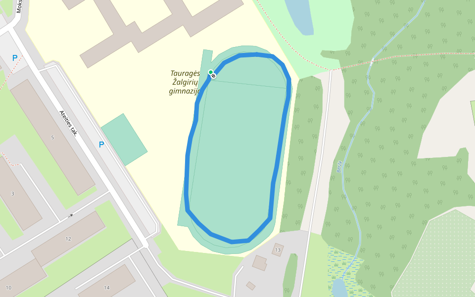 Kartų parkas walking route map in Šereitlaukis