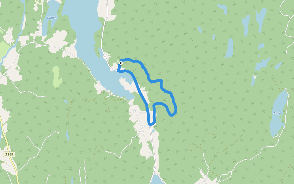 Ingersbyn walking route map in Ingersbyn
