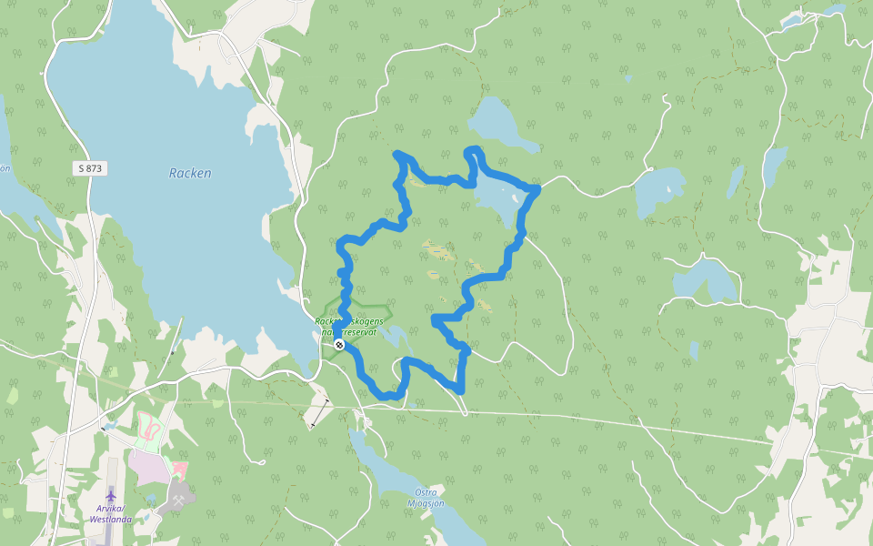 Sotar Blixt-leden walking route map in Arvika