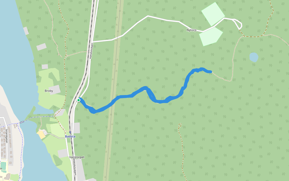Lårhöjdsleden walking route map in Storfors