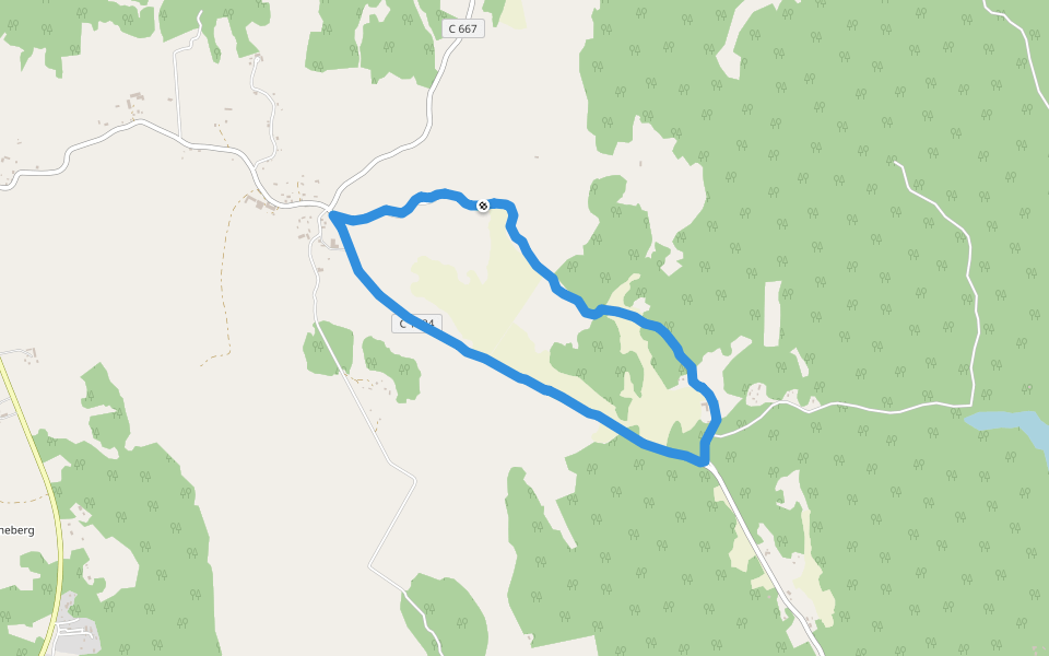 Henrik Alexander Johansson walking route map in Solvalla