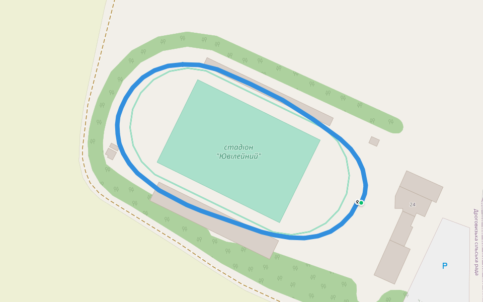 стадіон "Ювілейний" walking route map in Mykolaiv
