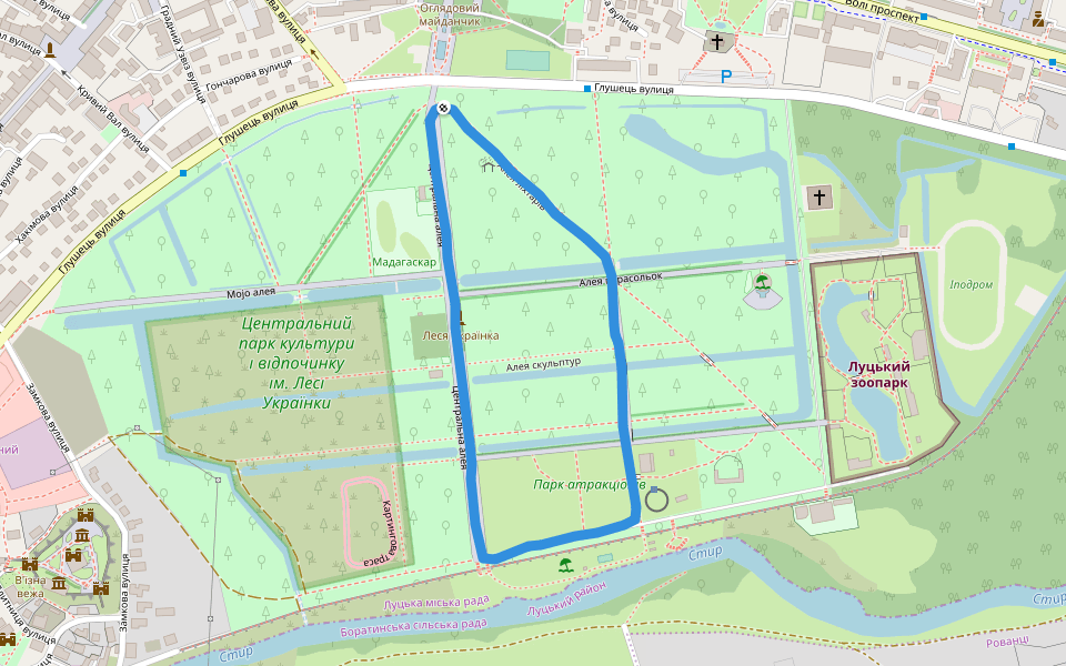 Central Park Camminare E Correre Luc'k, Oblast' di Volinia, Ucraina